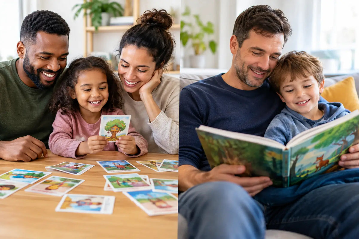 Family Story Cards Versus Books for Children