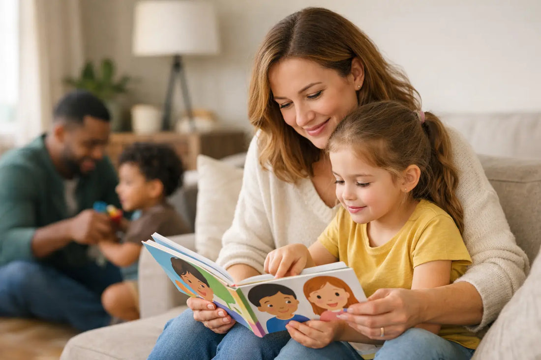 Reading Books About Feelings Together at Home