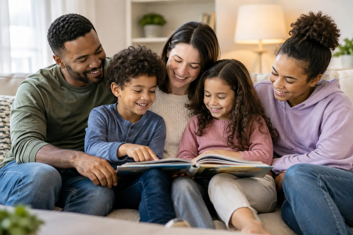 A Blended Family Book Reading Routine Example